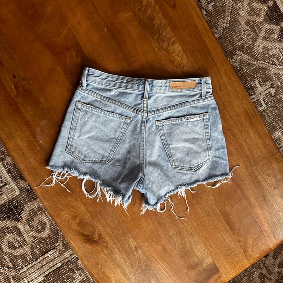 GRLFRND Light Blue Distressed Jean Shorts - Picture 6 of 8